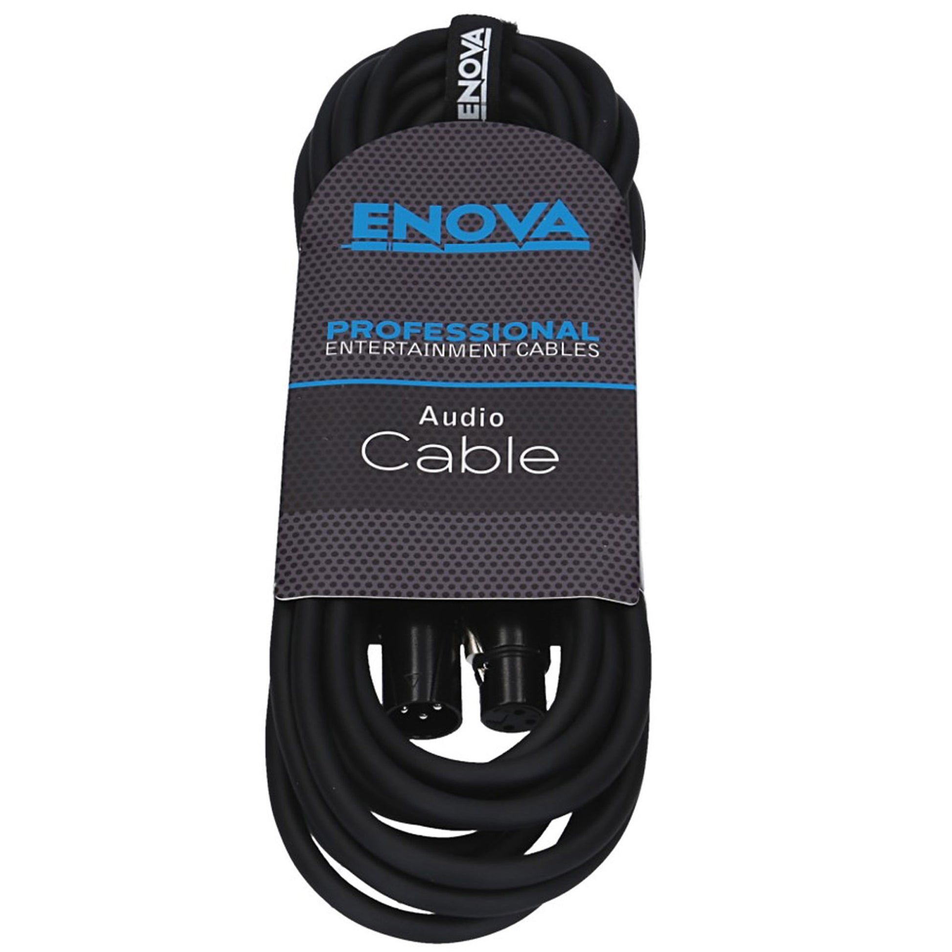 Câble micro XLR mâle/XLR femelle, 6 mètres, noir