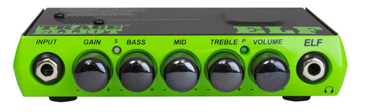 Tête amplifiée ultra compacte pour basse 200W, EQ 3 bandes, sortie DI, sortie casque, housse, finition vert
