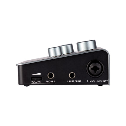 Interface audio STEEP I, 2 canaux, deux entrées (combo XLR/Jack et Jack), alimentation fantôme, USB type C 2.0, gris