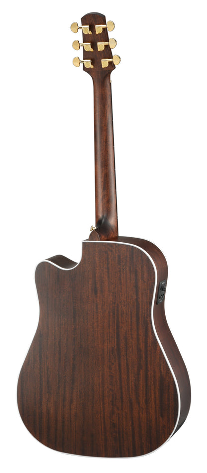 D603CEW, Format Dreadnough pan coupé, table épicéa massif, fond & éclisses palissandre, EQ Fishman Presys II, naturel satiné