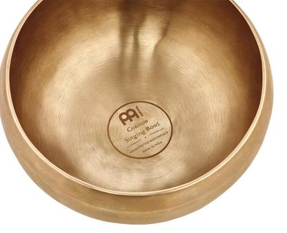 Bol tibétain COSMOS, Ø 14.8cm, 650g, livré avec housse et anneau de feutre (support), fabrication artisanale en Inde