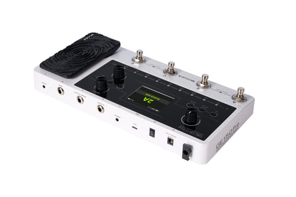 Pédalier multi-effets GE150 PRO, 55 simulations d'amplis haute-qualité, 26 simulations de haut-parleurs (IR), blanc