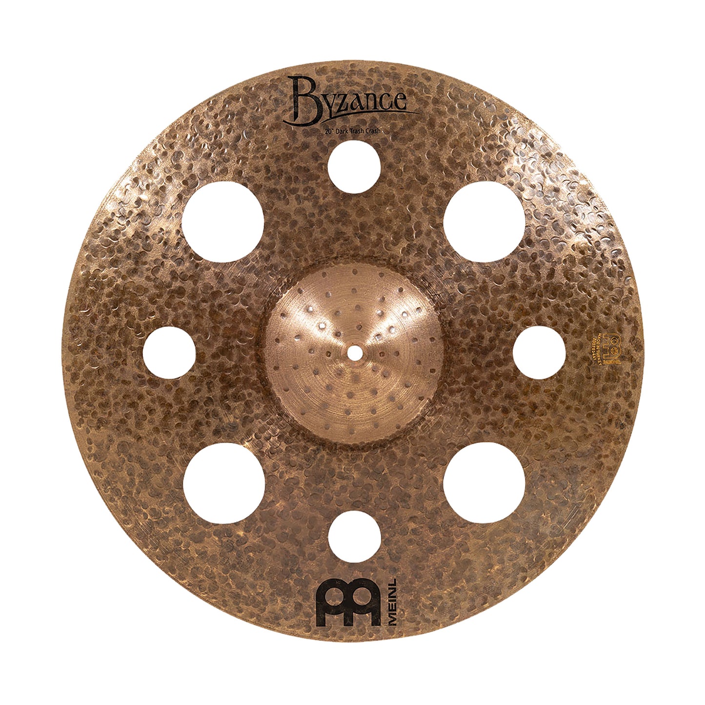 CRASH MEINL BYZANCE 20" DARK TRASH, ALLIAGE BRONZE B20, MARTELÉE A LA MAIN, FINITION DARK