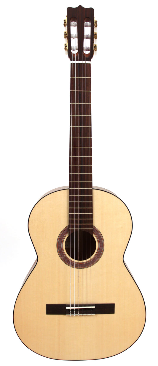 Guitare classique 4/4 modèle 1 S, table épicéa massif, fond & éclisses acajou massif, naturel satiné