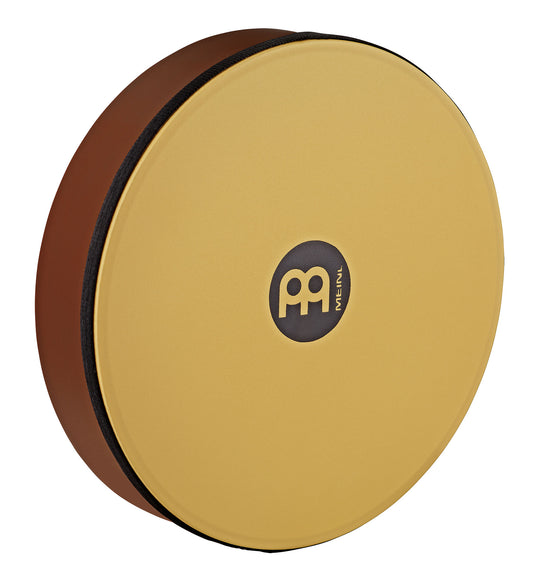 Hand Drum 12", corps en hévéa, peau synthétique True Feel, sans cymbalettes, design ergonomique, African Brown