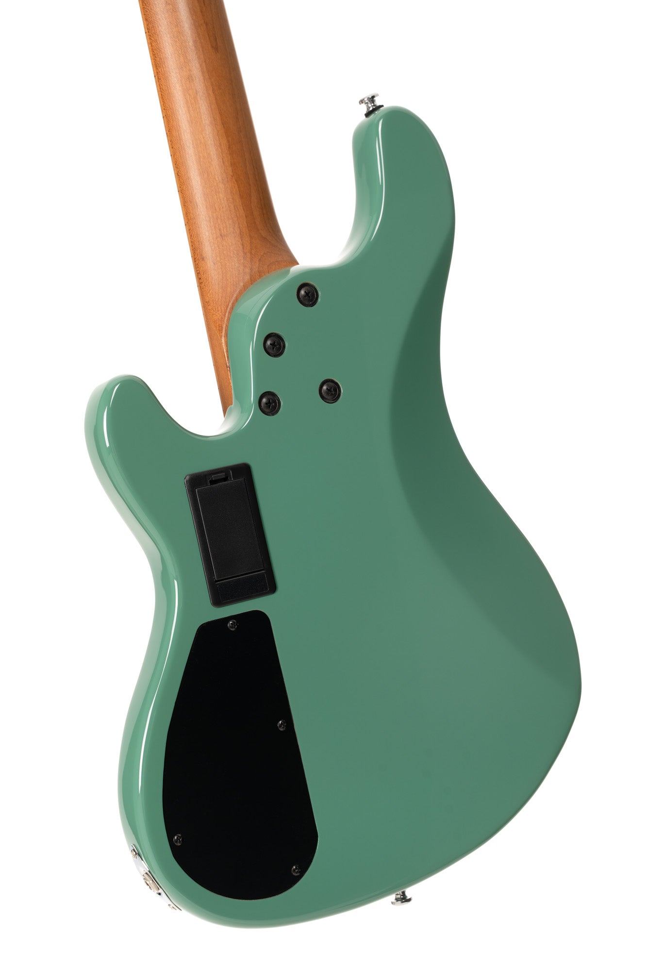 GB-SC4, basse short scale 4 cordes, corps peuplier, humbucker Cort Powersound, préampli Markbass MB-1, forest green