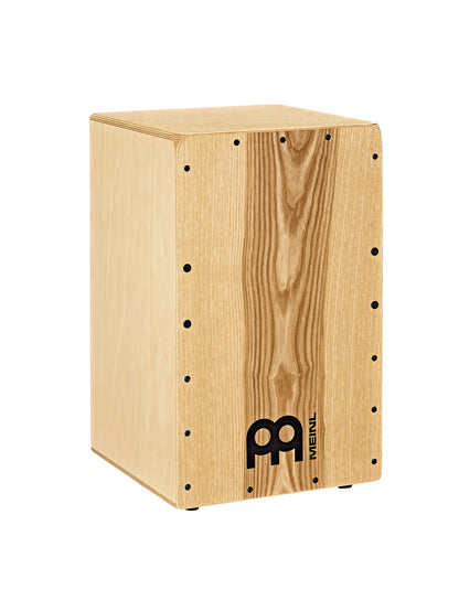 CAJON SNARECRAFT FAÇADE FRÊNE, CORPS 7 PLIS (9MM) BOULEAU BALTIQUE, 2 TIMBRES INTERNES FIXES, FINITION NATUREL
