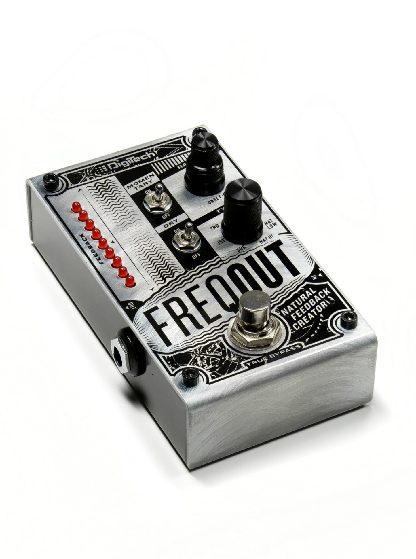 Pédale FREQOUT, créateur de feedback naturel pour guitare électrique, 7 types de larsens harmoniques, métal