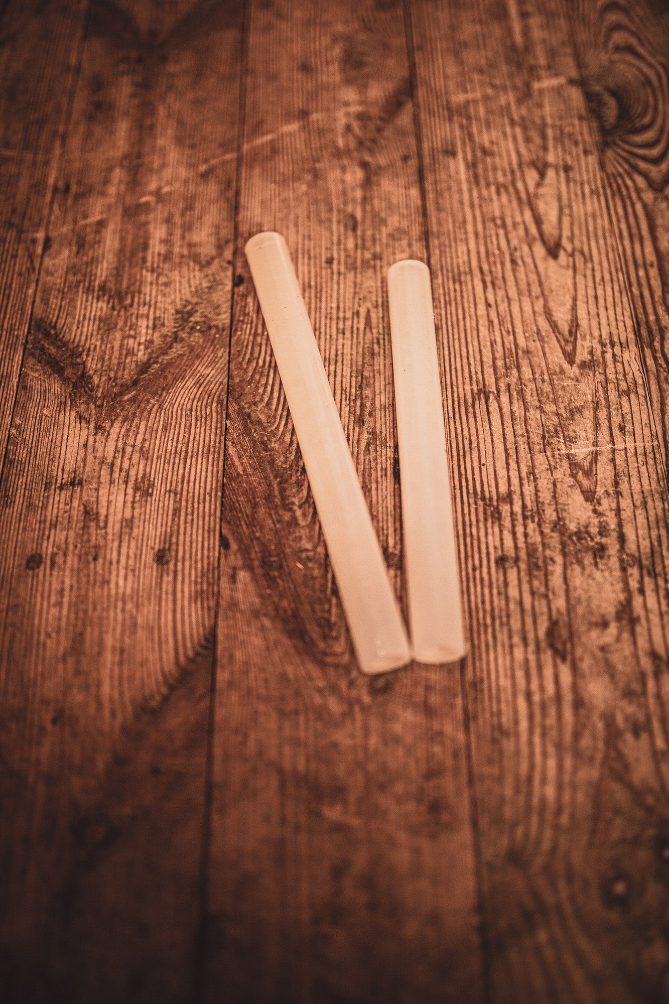 Les mailloches en verre enduites de silicone.