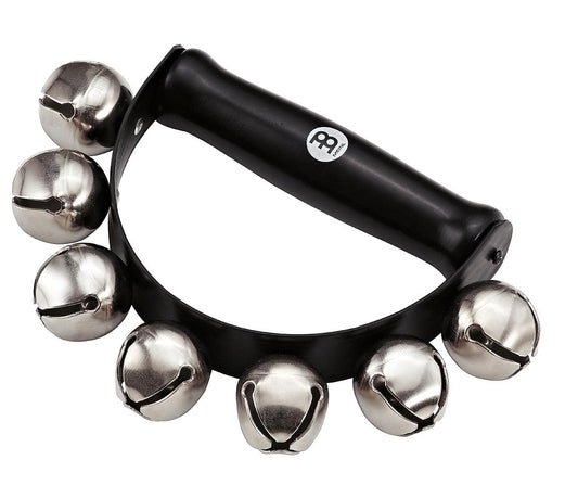 Grelot 7 clochettes acier, manche bois ergonomique, noir