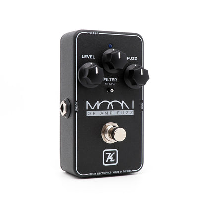 Pédale MOON, fuzz, trois filtres (Flat, Fool et Scooped), noir