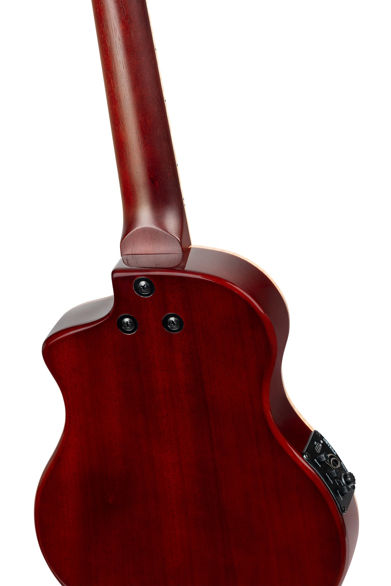 RTPX-U-ACA, modèle Tourplayer Ténor, pan coupé, EQ Magus X/U, table acacia, f/e okoumé, manche acajou, housse, dégradé brillant