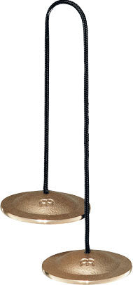 Paire de finger cymbales, bronze, diamètre 2"3/8