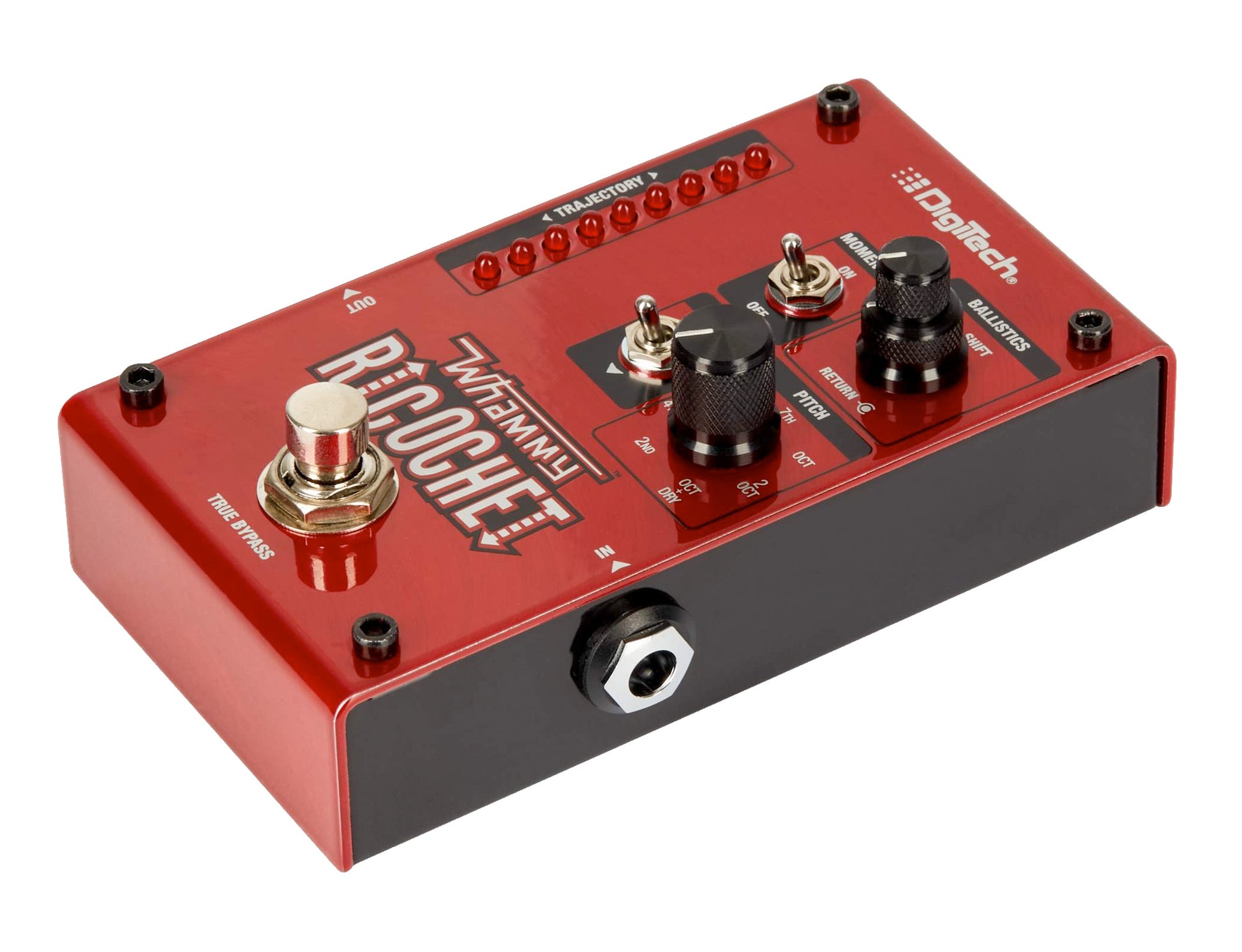 Pédale WHAMMY RICOCHET, pitch shifter format compact pour guitare et basse, modes Classic et Chords (polyphonique), rouge