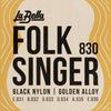 La Bella 830 Folksinger Classical Ball End Strings