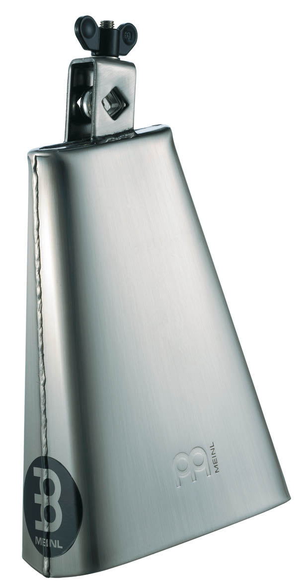 Cloche 8", grande ouverture, acier, avec attache, finition brossée