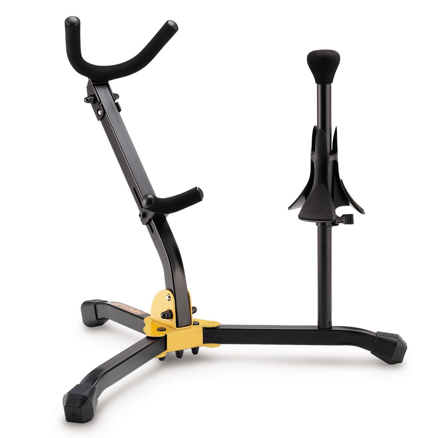 Support pliable saxophone alto ou ténor avec cône sax soprano, housse (poids: 1.1 kg, taille replié: 32 x 14 cm)