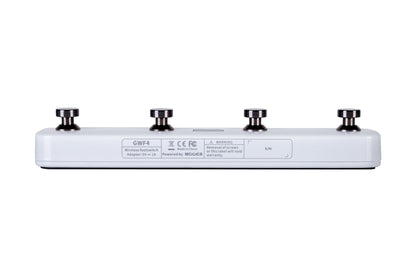Footswitch sans-fil GWF4 pour guitare GTRS et produits Mooer, 4 interrupteurs, fonctionne sur batterie rechargeable, blanc