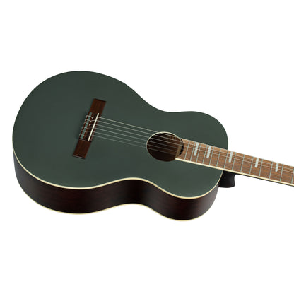 RRA-PLT, forme Parlor, table épicéa, fond & éclisses acajou, sillet 52 mm, housse assortie, platinium brillant