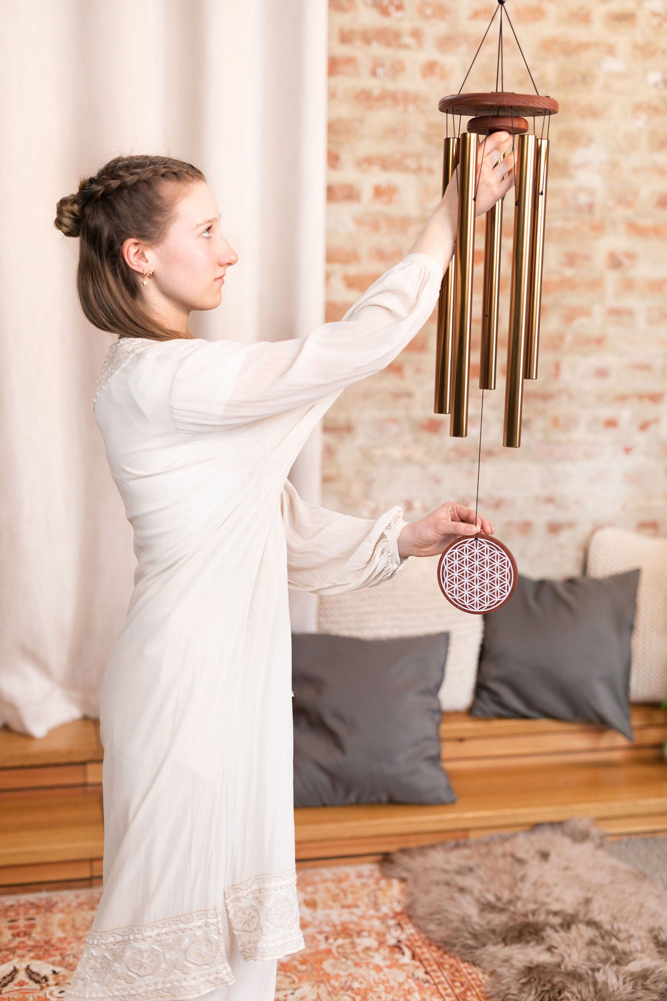 CHIMES SONIC ENERGY FLOWER OF LIFE 36"