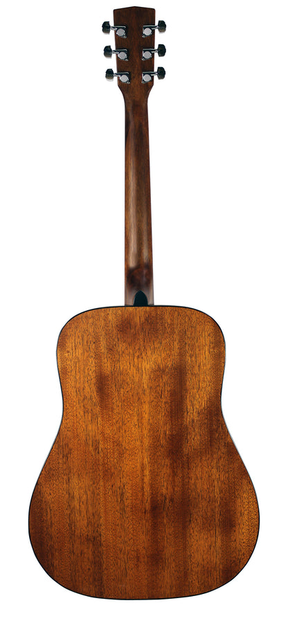 AD810, Dreadnought, table épicéa, fond & éclisses acajou, manche acajou, touche & chevalet merbau, sunburst