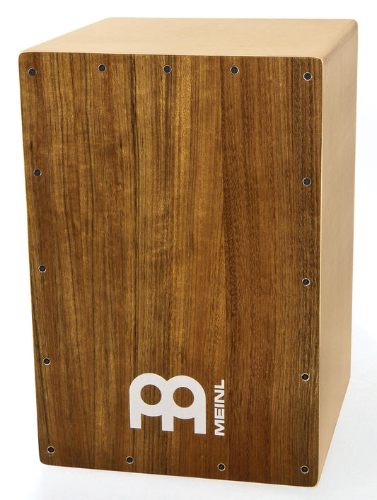 Cajon, kit complet de fabrication, façade en ovangkol, corps en bouleau, dimension: 30 x 46 x 30cm, naturel