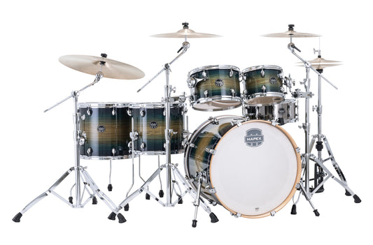 Batterie Armory X-Drive, 6 fûts, sans accessoires, Rain Forest Burst