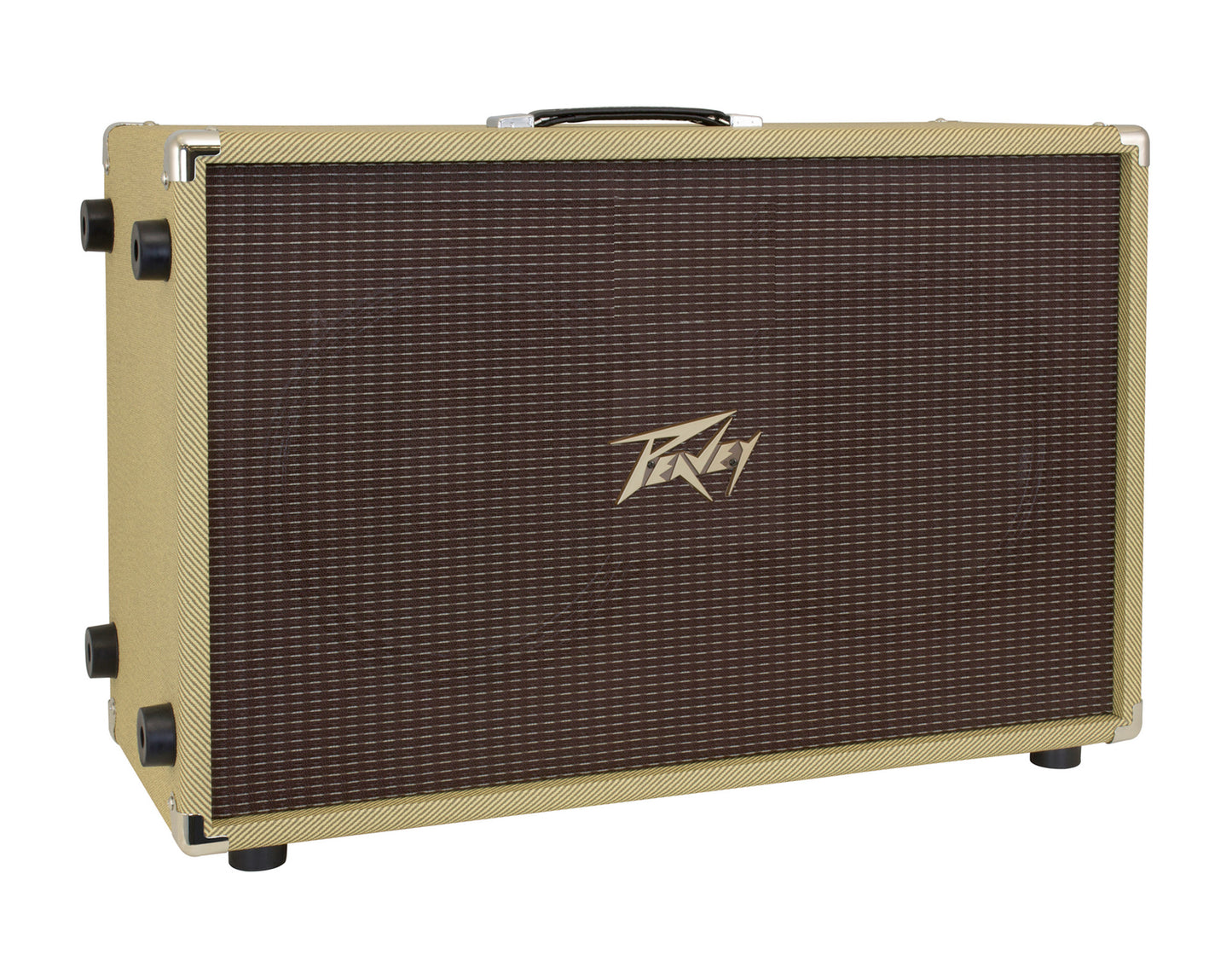 Enceinte guitare 120W, HP 2x 12" Celestion, fond convertible en configuration ouvert/ fermé, finition Tweed