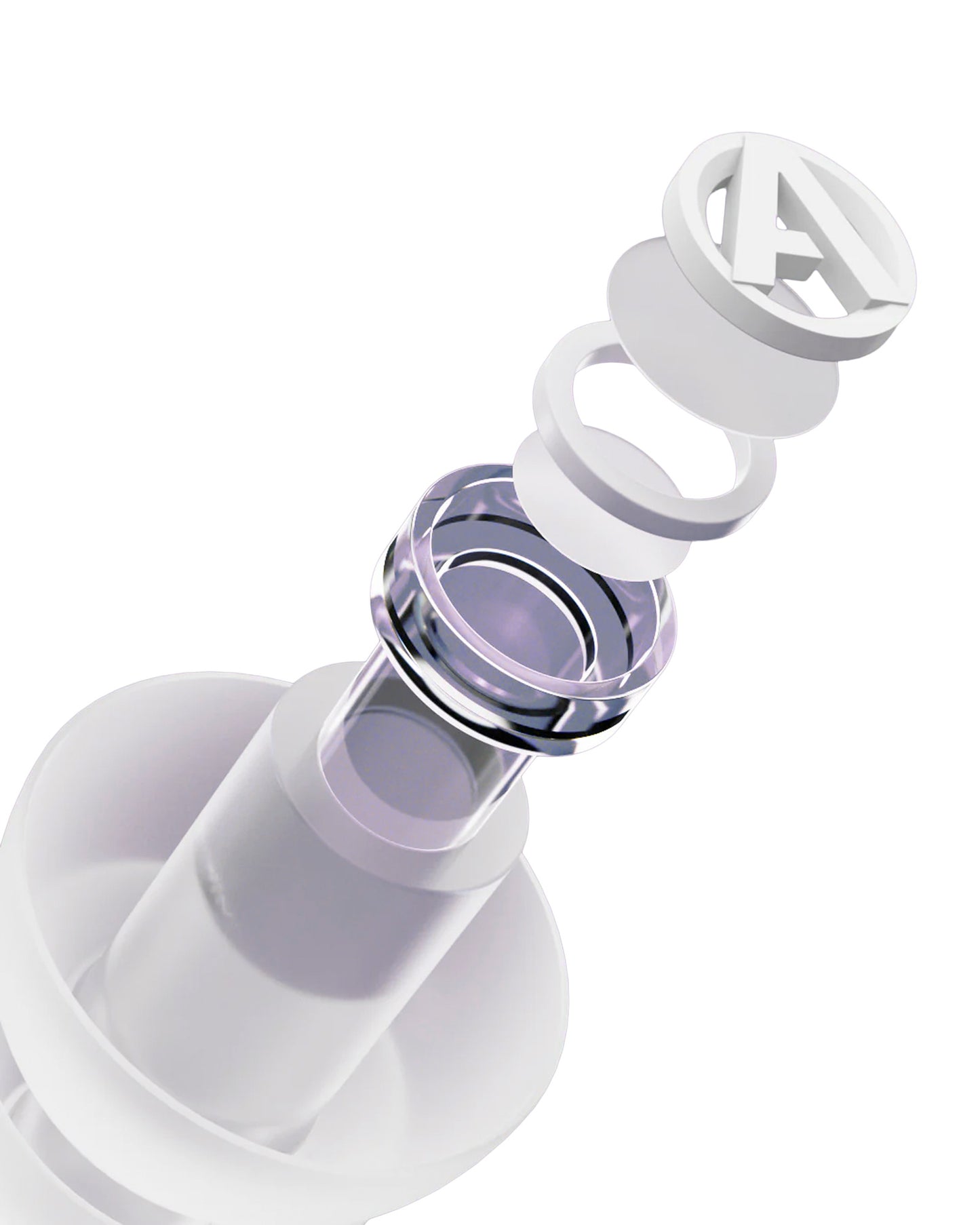 PartyPlug Pro, deux bouchons d'oreilles universels thermoplastiques, atténuation 21 dB, 3 embouts, étui, transparent