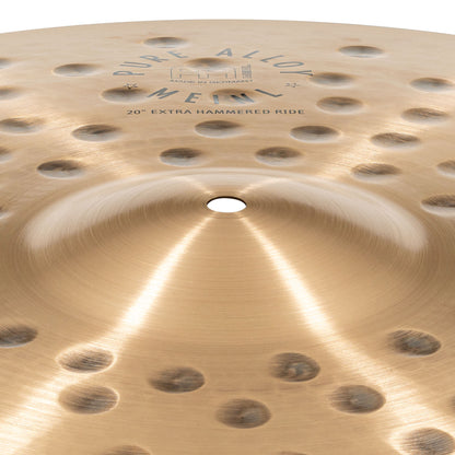 Ride 20" Extra Hammered Meinl Pure Alloy fini traditional martelé