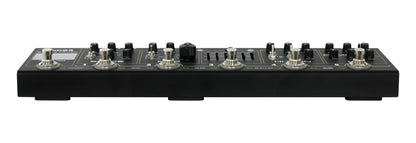 Pédalier BLACK TRUCK, 6 pédales d'effet (Compresseur, Overdrive, Distorsion, EQ, Modulation, Délai/Réverb), noir