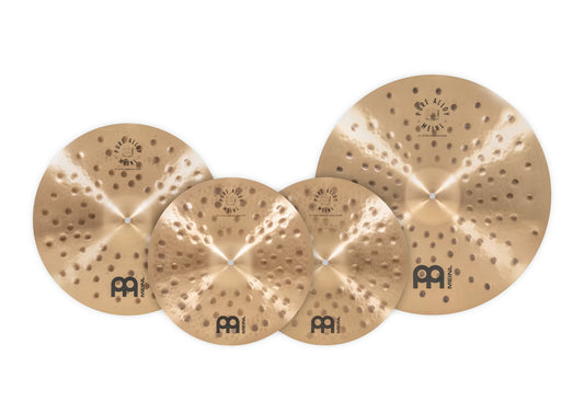 Pack de cymbales complet Meinl Pure Alloy 15"18"22" bronze Pure Alloy fini traditional martelé