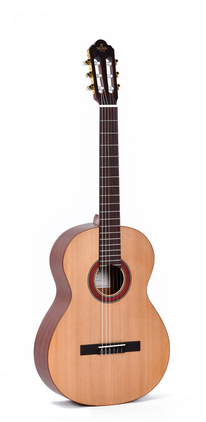 Modèle CM-2, classique 4/4, table cèdre massif, f/e acajou, touche palissandre indien, naturel