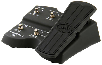 Pédalier de contrôle pour amplis VYPYR, pédale d'expression réglable et assignable, 4 boutons de sélection avec LED