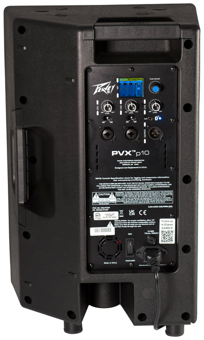 Enceinte bi-amplifiée 520W, 2 voies, 1x Woofer 10", fonction Bluetooth, traitement DSP, entrées XLR/Jack, noir