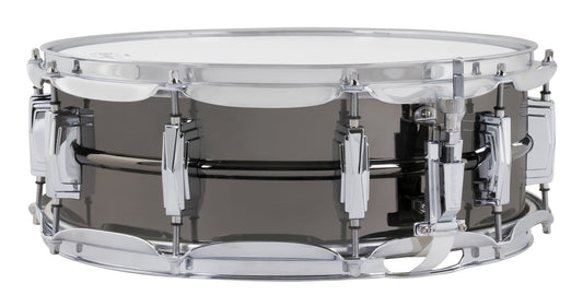 Caisse claire Black Beauty 14 x 5" en laiton, coquilles Imperial, déclencheur P85, accastillage chromé, finition nickel noir