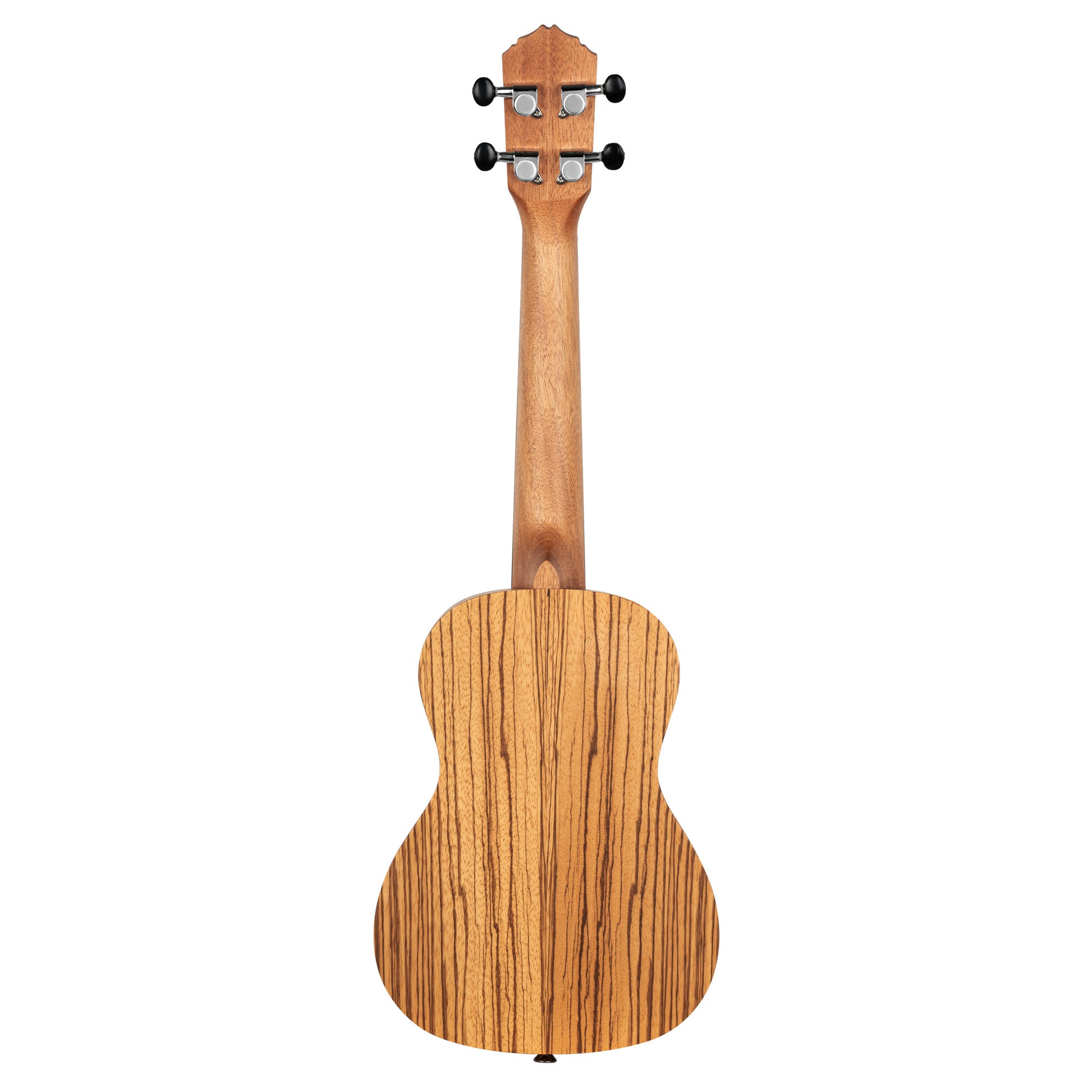 RFU11Z, modèle Concert, table zebrawood, fond & éclisses zebrawood, manche acajou, housse, naturel satiné
