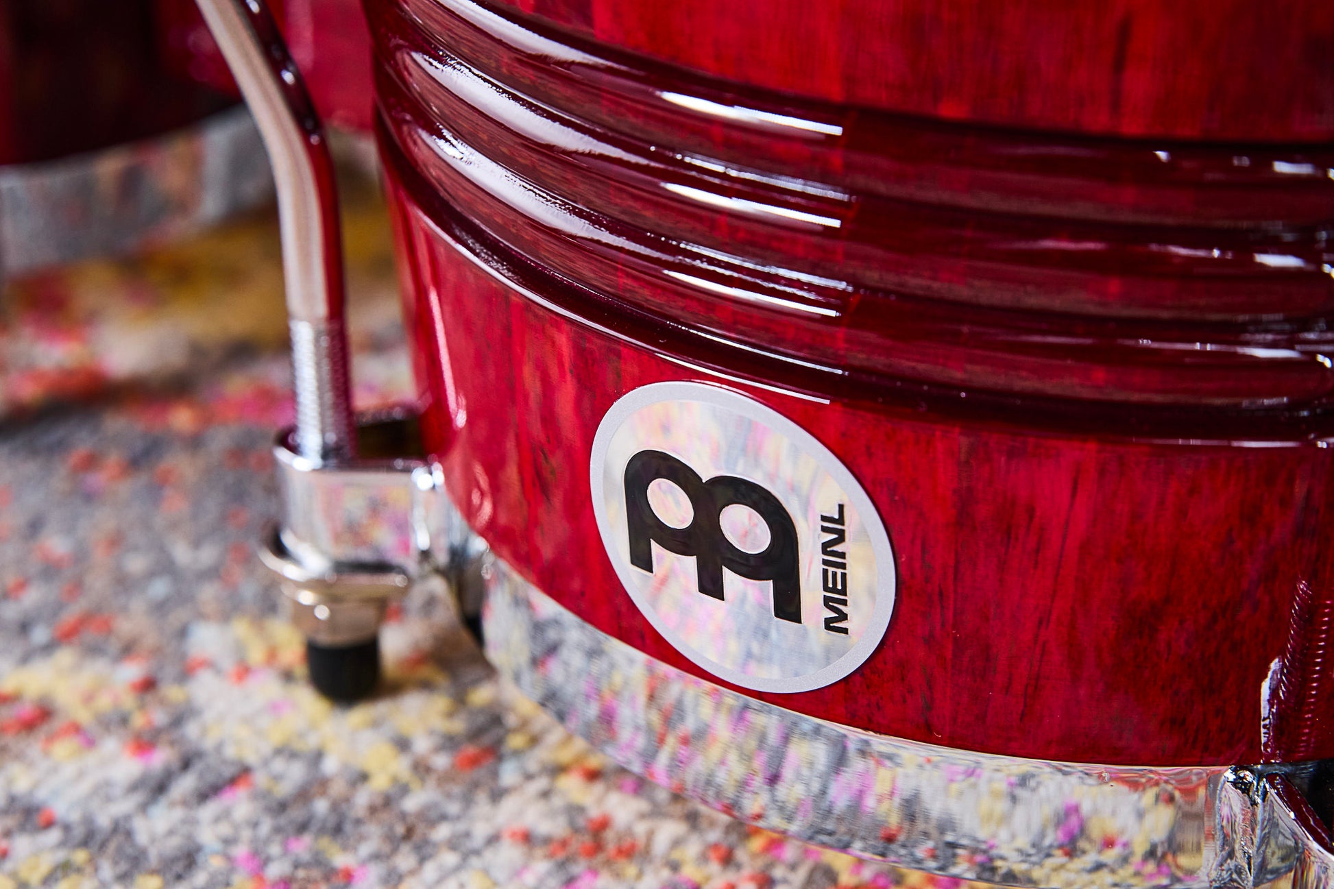Bongos Meinl Marathon Exclusive 6" 3/4 & 8" Bordeaux Chromé