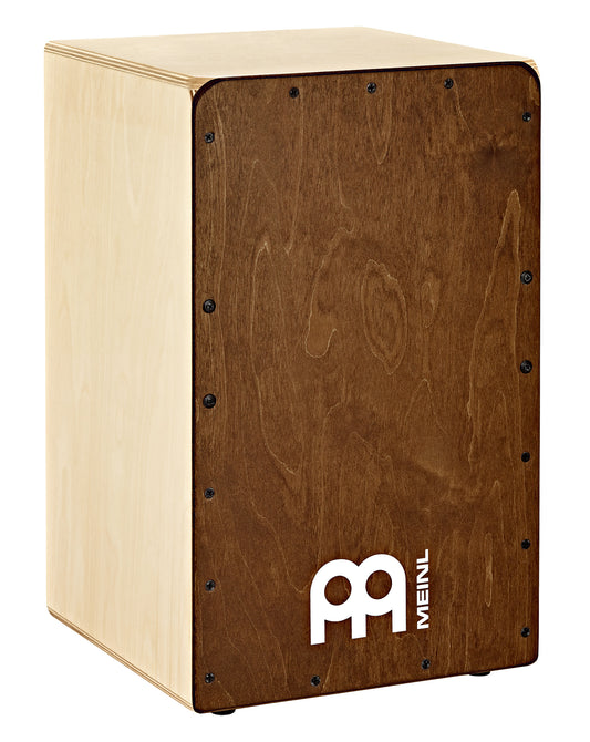 CAJON SNARECRAFT FACADE BOULEAU ALMOND (AMANDE), CORPS 7 PLIS (9MM) BOULEAU BALTIQUE, 2 TIMBRES INTERNES FIXES, FINITION NATUREL