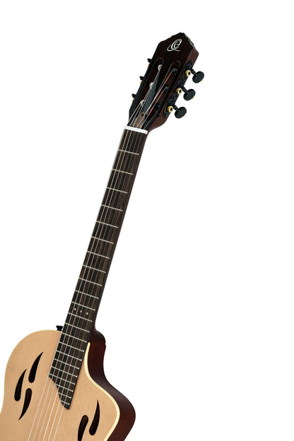 RTPSTD-NAT, modèle TourPlayer, EQ Magus X, corps okoumé, table épicéa, sillet 48 mm, housse, naturel brillant