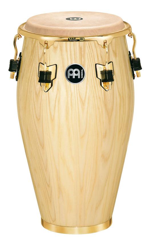 Tumba 12"1/2, 2 plis frêne, 76 cm, peau buffle, cercle SSR 4mm, accast. doré avec protec, sans pied, Natural brillant