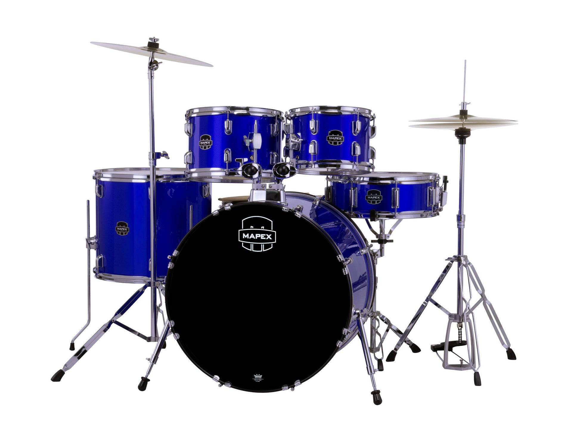 MAPEX COMET STAGE 22 5F BLEU INDIGO COMPLETE AVEC HARDWARE, SIEGE ET CYMBALES