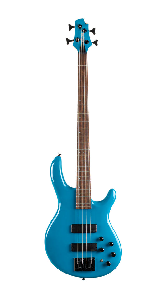 C4 Deluxe, corps peuplier, micros Bartolini MK-1 et préampli Markbass MB-1, candy blue