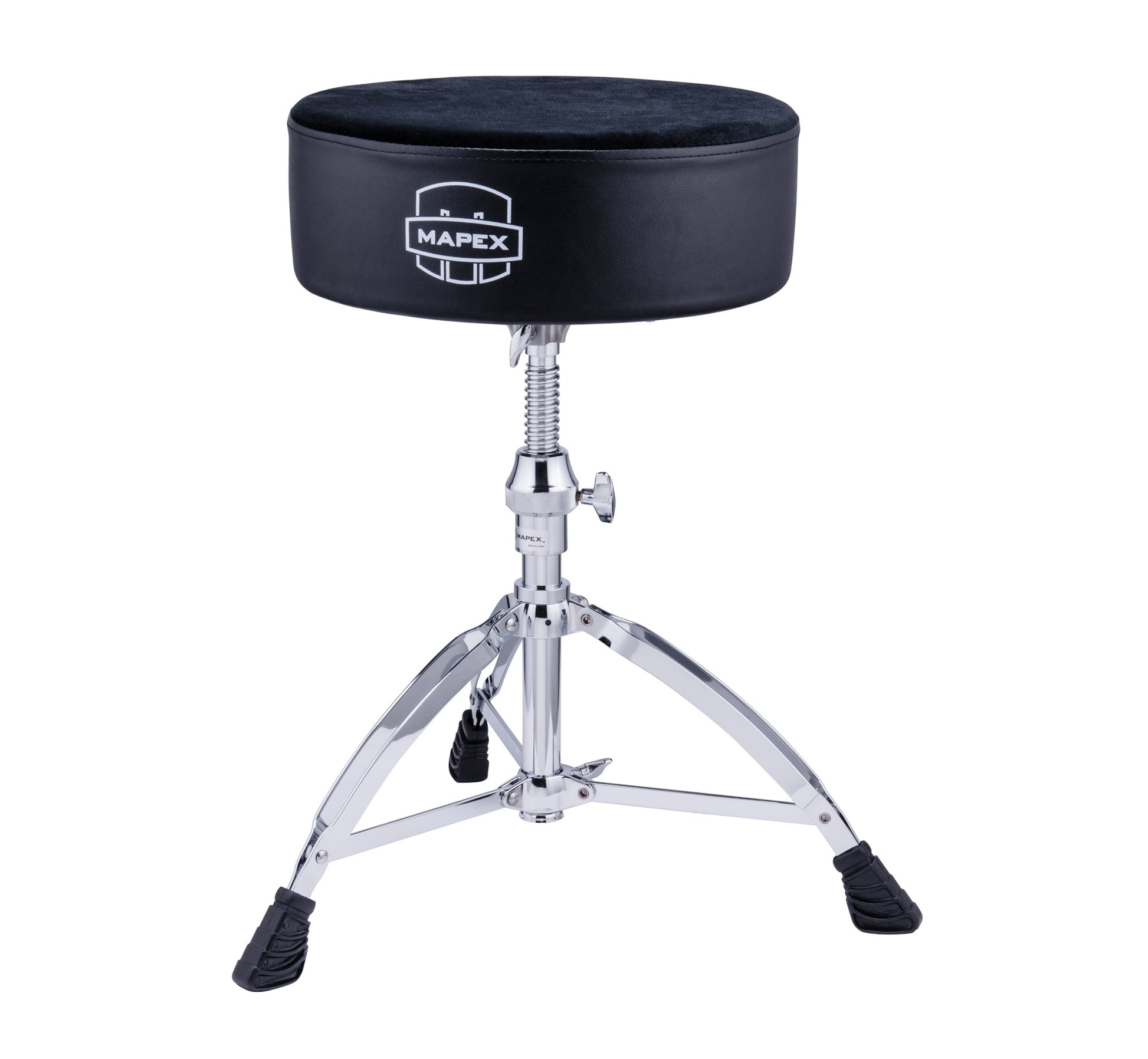 SIEGE BATTEUR MAPEX ROND A VIS EPAIS VELOURS