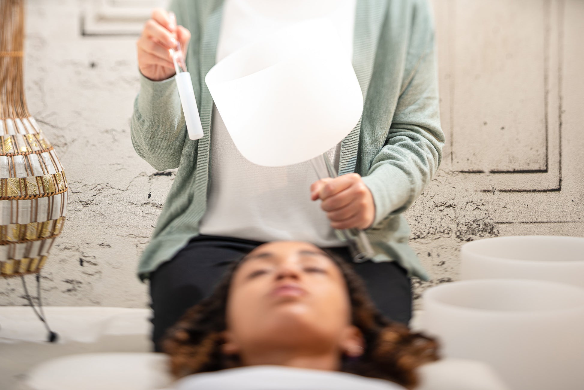 SINGING BOWL SONIC ENERGY CRISTAL 8"