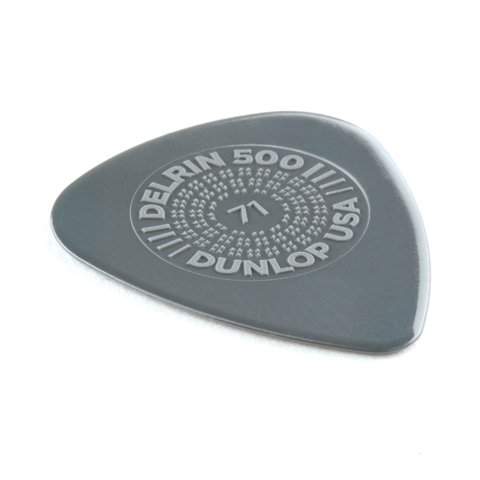 Sachet de 12 médiators Prime Grip DELRIN 500 0.71 mm (gris)