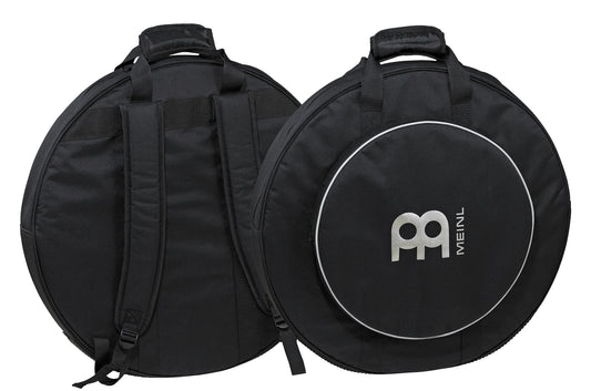 Housse cymbales 22", nylon rembourré, poche extérieure (cymbales jusqu'à 15"), courroie sac à dos, poignée, séparateurs, noir