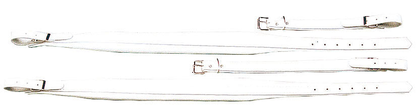 Cuir blanc, 80 à 120 basses, rembourrée