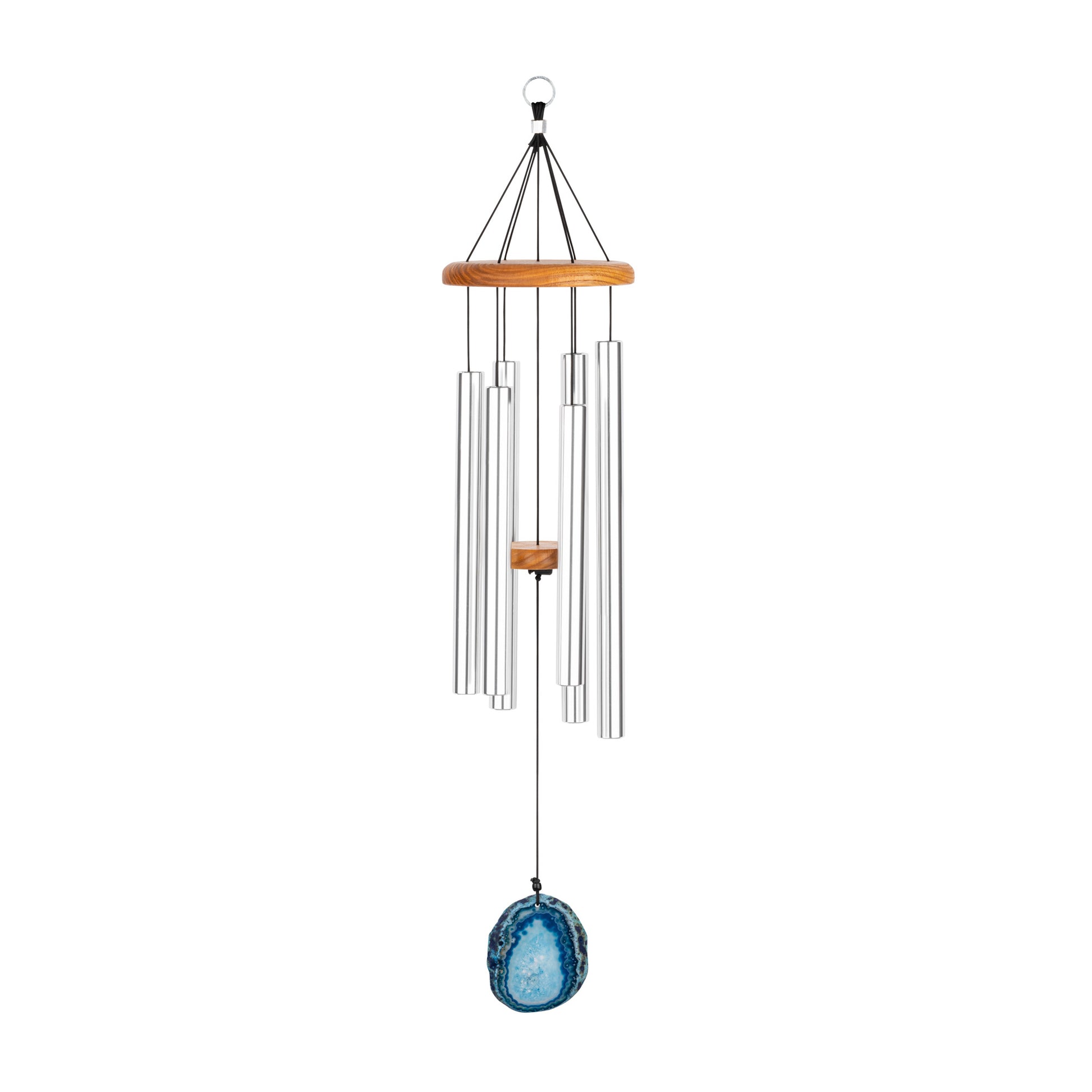 CHIMES SONIC ENERGY AGATE 29", ARGENT