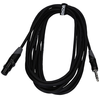 Câble micro XLR femelle/Jack stéréo, 3 mètres, noir